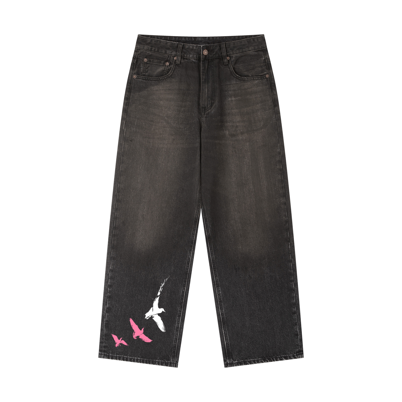 Vintage Wash Heavyweight Denim Jeans